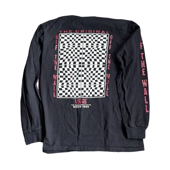 Vans Off the Wall logo graphic long sleeved tee T-shirt EUC - Picture 4 of 4